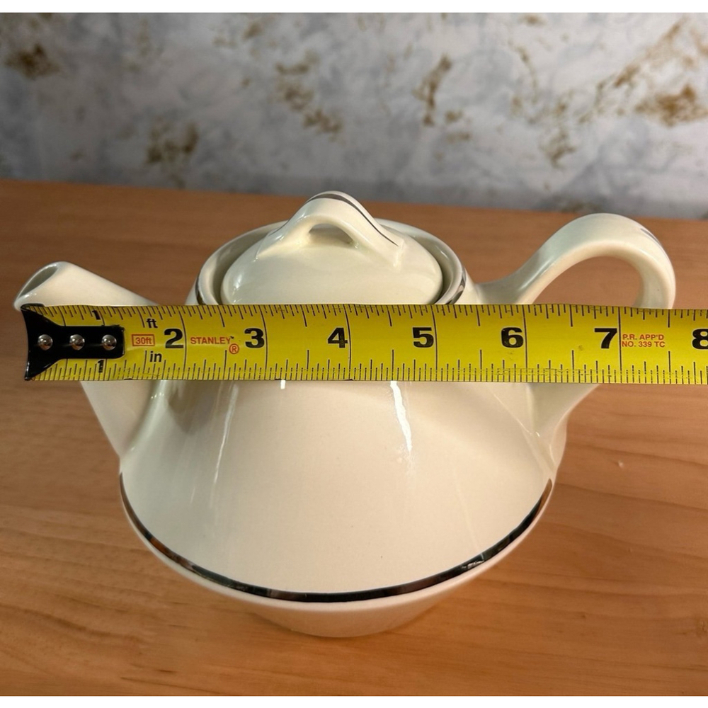 1950s ERA BALLERINA TEA POT BY UNIVERSAL PLATINUM PATTERN - Picture 9 of 9